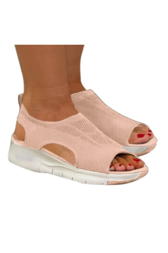 Women Walking Sandals Non Slip Orthotic Sport Sandal Arch Support Athletic Beach Shoes Size 8.5