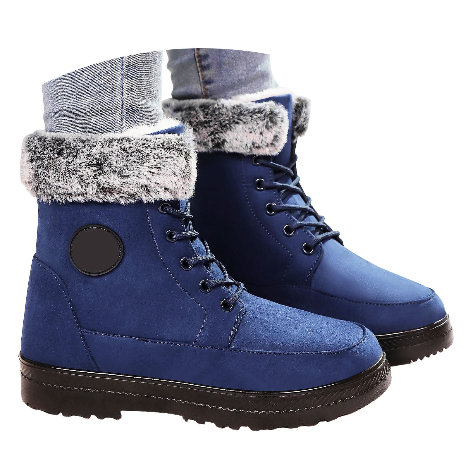 2018 Women Snow Boots Winter Warm Boots Thick Bottom Platform Waterproof Ankle Boots For Women Thick