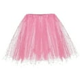 thumbnail image 1 of Mepaouo Women's Adult Classic Tulle Tutu Skirt Layered Bubble Carnival Sequin Running Short Dress, 1 of 3