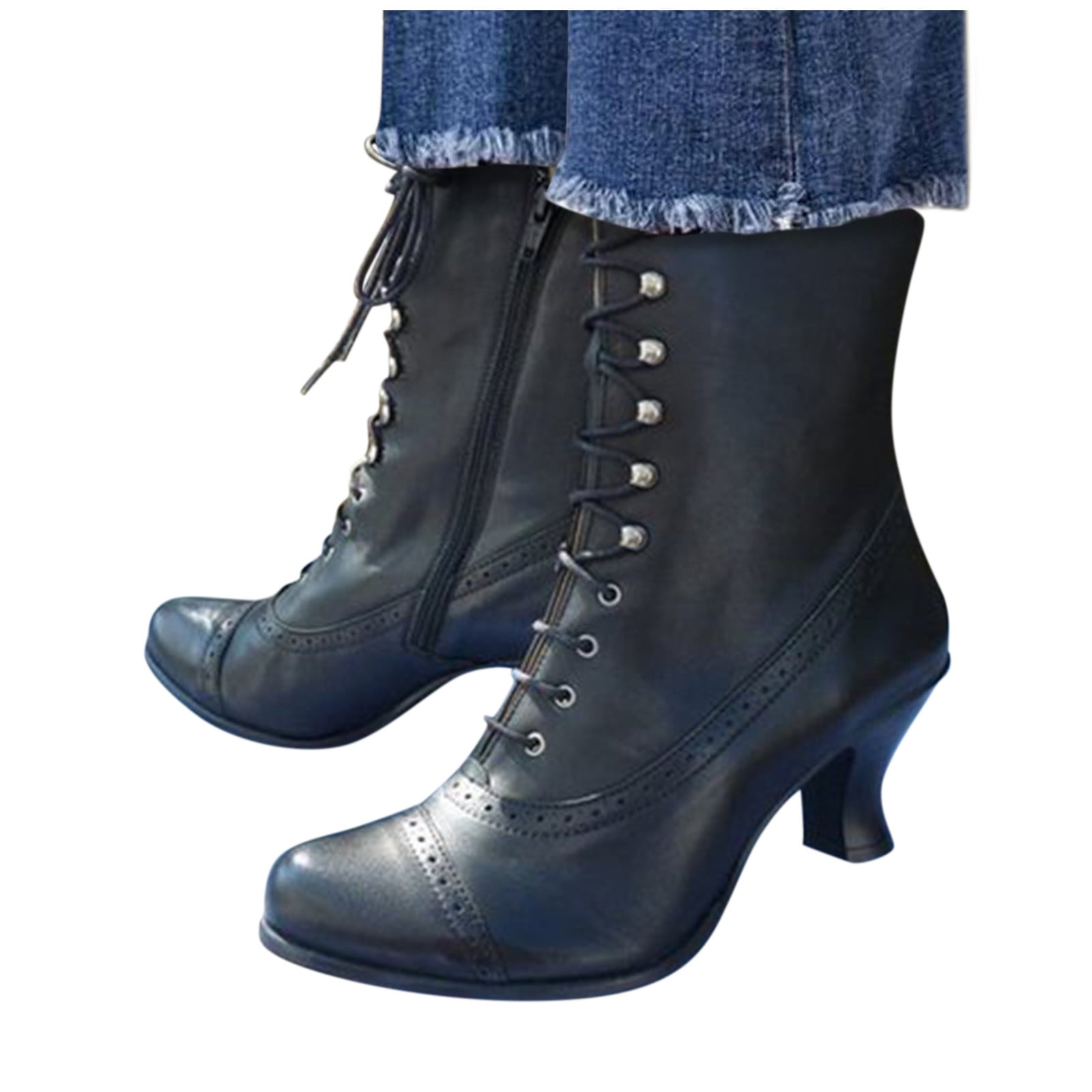 靴 nonnative OFFICER LACE UP BOOTS Mepaouo-Women-s-Ankle-Boots-