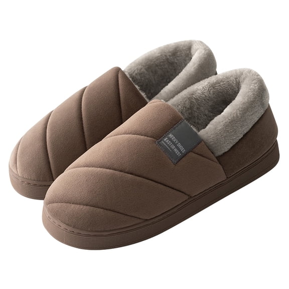 Mepaouo Women's Closed Back Slippers Fuzzy Memory Foam House Slippers Fleece Lined Plush Slip on Shoes