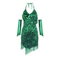 thumbnail image 1 of Mepaouo Women's Dance Dress Rhinestone Sequin Fringe Flapper Latin Salsa Ballroom Dancing Outfits, 1 of 2