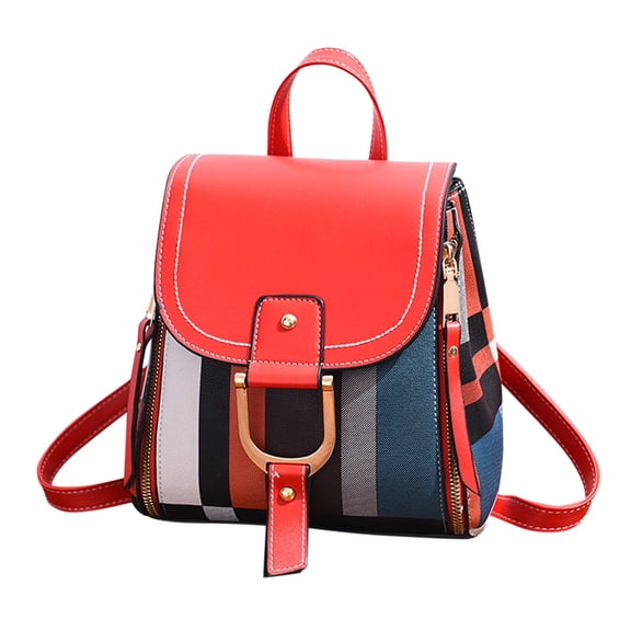 Mepaouo Women's Flap Backpack Trendy Leather Shoulder Travel Daypacks Top Handle Purse Bags()