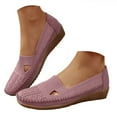 thumbnail image 1 of Mepaouo Women's Flat Shoes Knit Ballet Nurse Slip on Loafers Business Work Moccasins Casual Wedges, 1 of 7