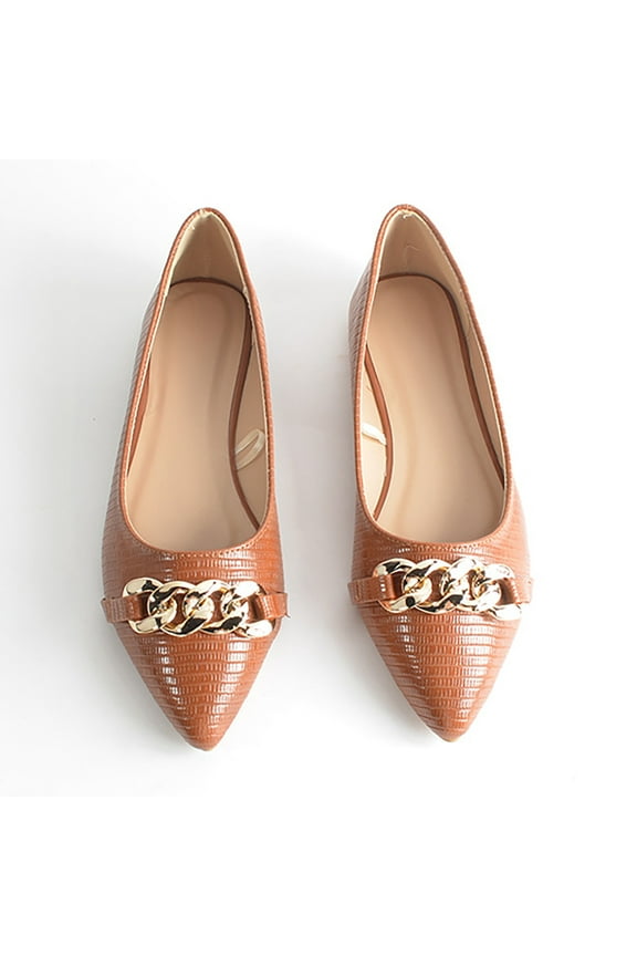 Women's Flats Leather Dressy Pointed Toe Slip on Loafer Shoes for Wedding Prom Evening