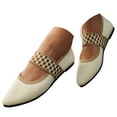 thumbnail image 1 of Mepaouo Women's Flats Shoes Pointed Toe Knitted Dress Mary Jane Comfortable Soft Ballet Slip on Loafers, 1 of 9