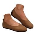 thumbnail image 1 of Mepaouo Women's Flats Shoes Suede Round Toe Ballet Dressy Loafers Comfortable Slip on Walking Shoes, 1 of 8