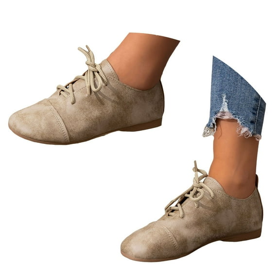 Mepaouo Women's Flats Soft Leather Mary Jane Comfortable Ballet Business Casual Work Slip on Dress Shoes