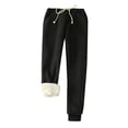 thumbnail image 1 of Mepaouo Women's Fleece Lined Sweatpants Comfy Long Johns Thermal Base Layer Loose Trousers, 1 of 4