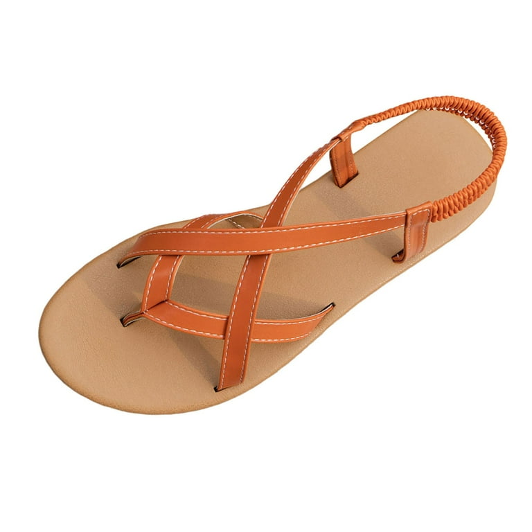 Mepaouo Women's Gladiator Flat Sandals Fisherman Strappy Summer