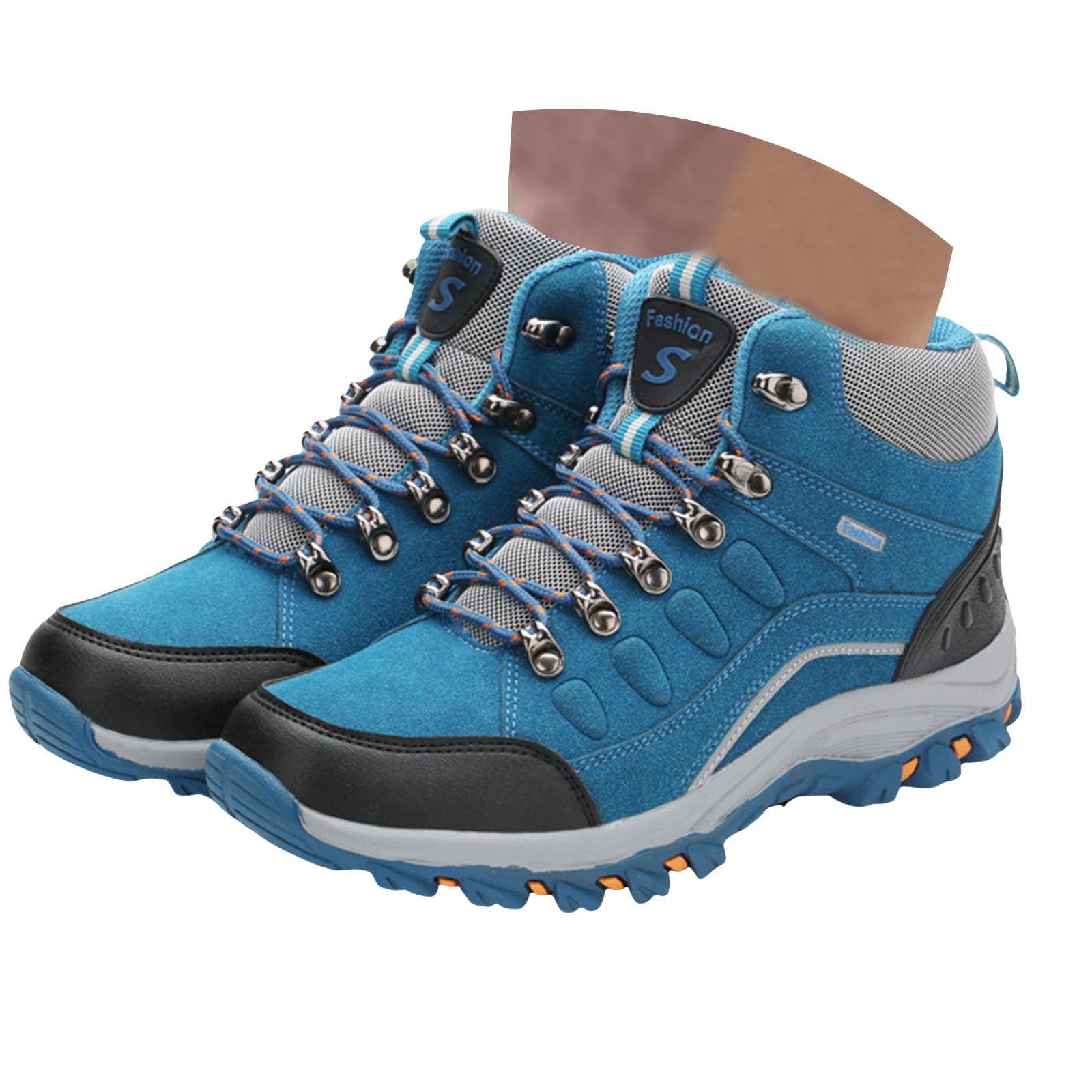 Mepaouo Women's Hiking Boots Waterproof Winter Snow Booties Trekking Camping Backpacking Outdoor Shoes