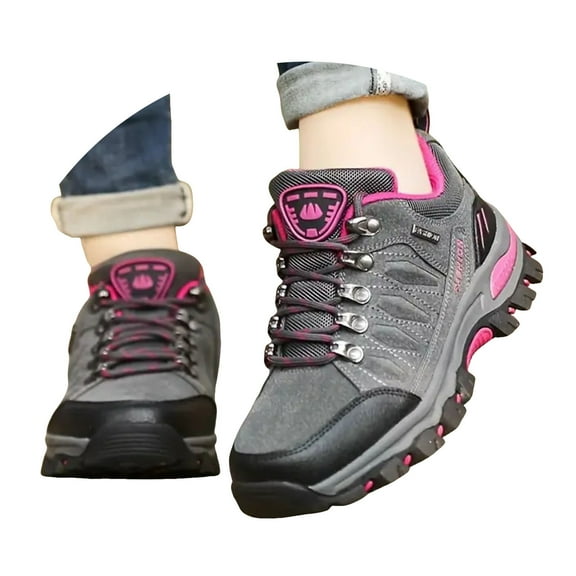 Mepaouo Women's Hiking Shoes Breathable Non Slip Running Shoes Lightweight Outdoor Sneakers for Trekking Walking