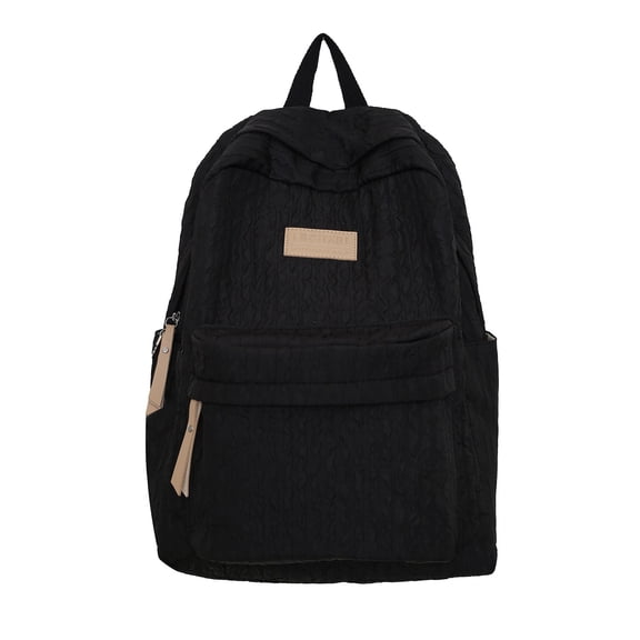 Mepaouo Women's Laptop Backpack College Travel Sport Rucksack Waterproof Computer Bag Satchel(Black)