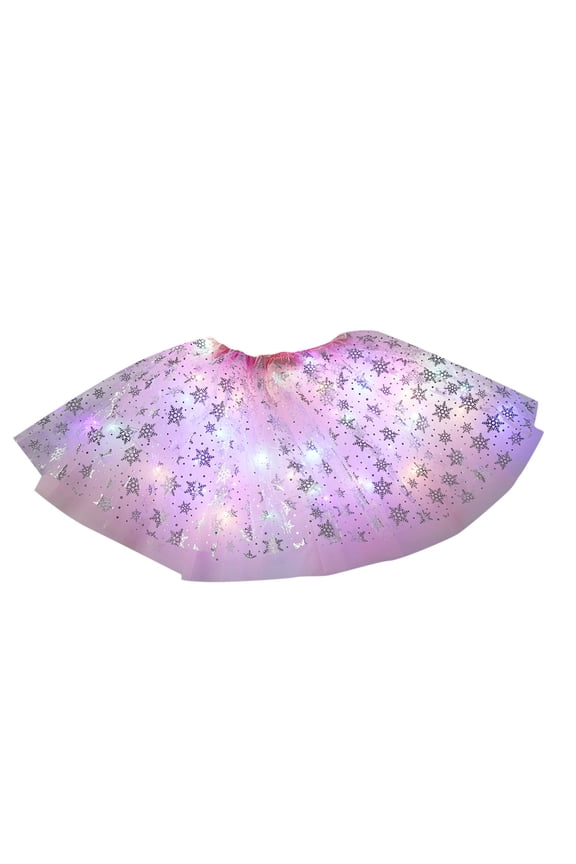 Women's Led Tutu Skirt Layered Tulle Ballet Skirts Carnival Rave Festival Dancing Dress