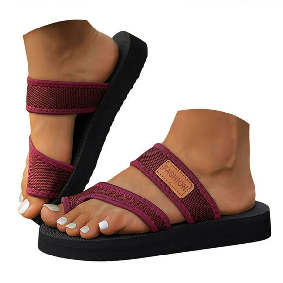 Mepaouo Women's Mesh Sandals 2025 Orthotic Summer Hollow Flip Flops Beach Platform Slides Mules Shoes