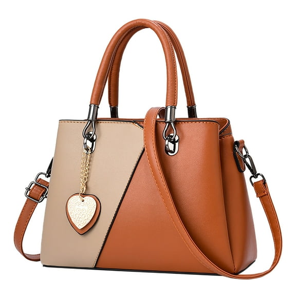 Mepaouo Women's Purses and Handbags Top Handle Satchel Shoulder Bags Messenger Tote Bag for Ladies(Orange)