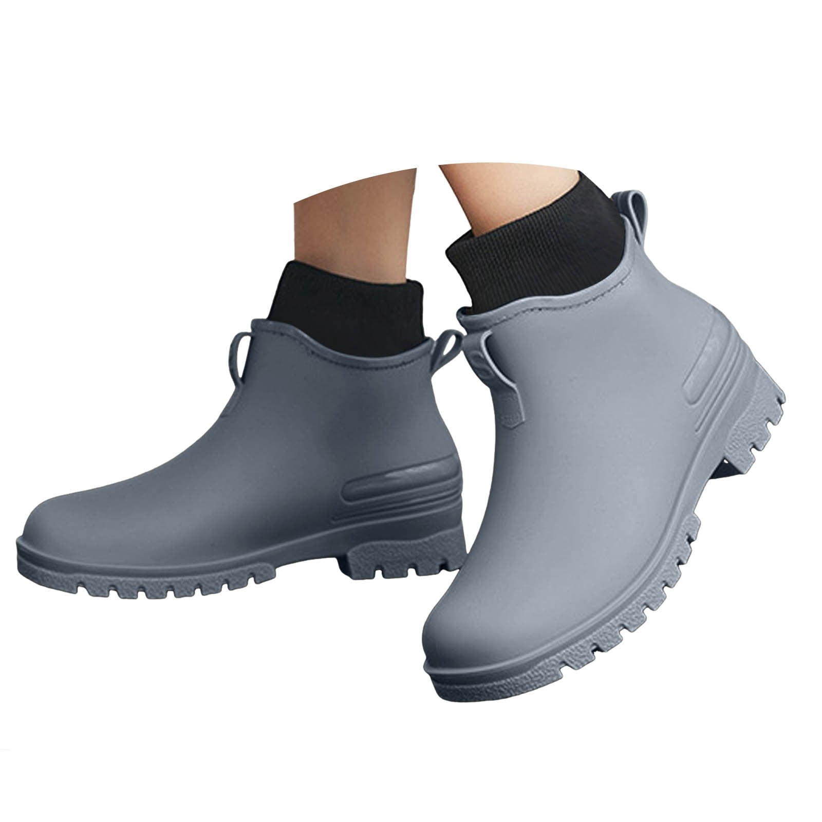 What causes rubber rain boots to stretch?