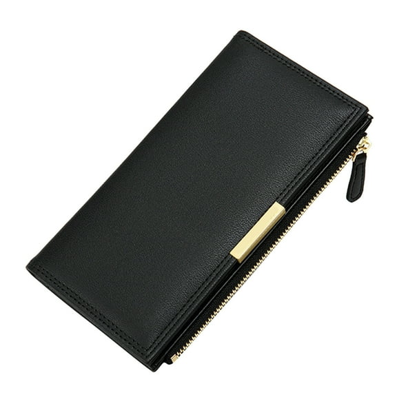 Mepaouo Women's Rfid Leather Wallet Minimalist Credit Card Cases Money Organizers Slim Travel Purse