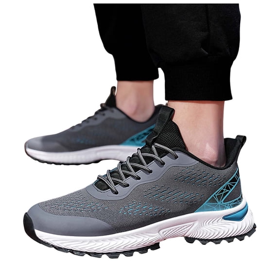 Mepaouo Women's Running Walking Tennis Shoes Mens Slip on Fashion Sneakers Mesh Work Shoes