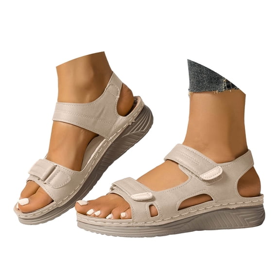 Mepaouo Women's Sandals Open Toe Lightweight Summer Shoes Walking Casual Outdoor Orthoedic Sandal