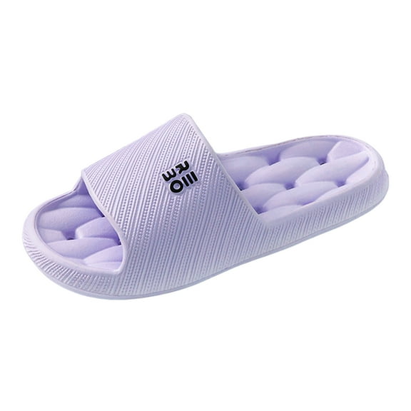 Mepaouo Women's Shower Slippers Quick Drying Non Slip Bathroom House Pool Sandals Soft Cloud Slides