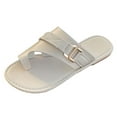 thumbnail image 1 of Mepaouo Women's Slide Sandals Slip on Flat Shoes Casual Summer Thong Flip Flop Footbed Footwear, 1 of 6