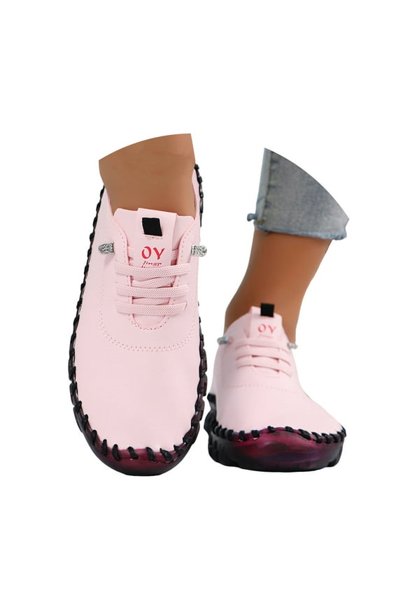 Mepaouo Women's Slip on Loafers Leather Casual Dress Walking Shoes Soft Pain Relief Orthopedic Flats