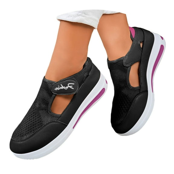 Mepaouo Women's Slip on Shoes Arch Support Casual Loafers Breathable Running Shoes Fashion Sneakers