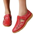 thumbnail image 1 of Mepaouo Women's Slip on Shoes Casual Walking Flats Arch Support Orthopedic Summer Loafers Red 7.5, 1 of 8