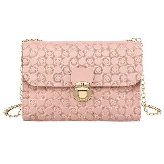 Mepaouo Women's Small Crossbody Bag Trendy Mini Shoulder Tote Handbag Cell Phone Purse Wallet(Pink)