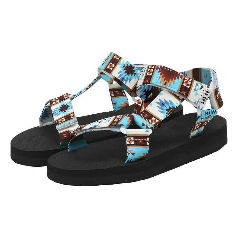Mepaouo Women's Sport Sandals Adjustable Double Strap Flat Water
