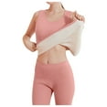 thumbnail image 1 of Mepaouo Women's Thermal Tank Top Fleece Lined Shirt Camisole Sleeveless Thermal Top Vest(Pink,4XL), 1 of 6