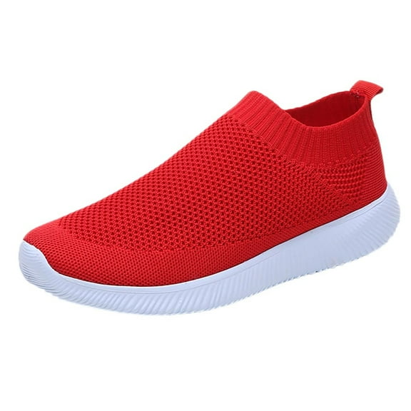 Mepaouo Women's Walking Shoes Lightweight Breathable Running Shoes Mesh Slip On Sport Sneakers