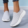 thumbnail image 1 of Mepaouo Women's Walking Shoes Lightweight Comfort Workout Casual Non Slip Fashion Sneakers Gray Size 8, 1 of 5