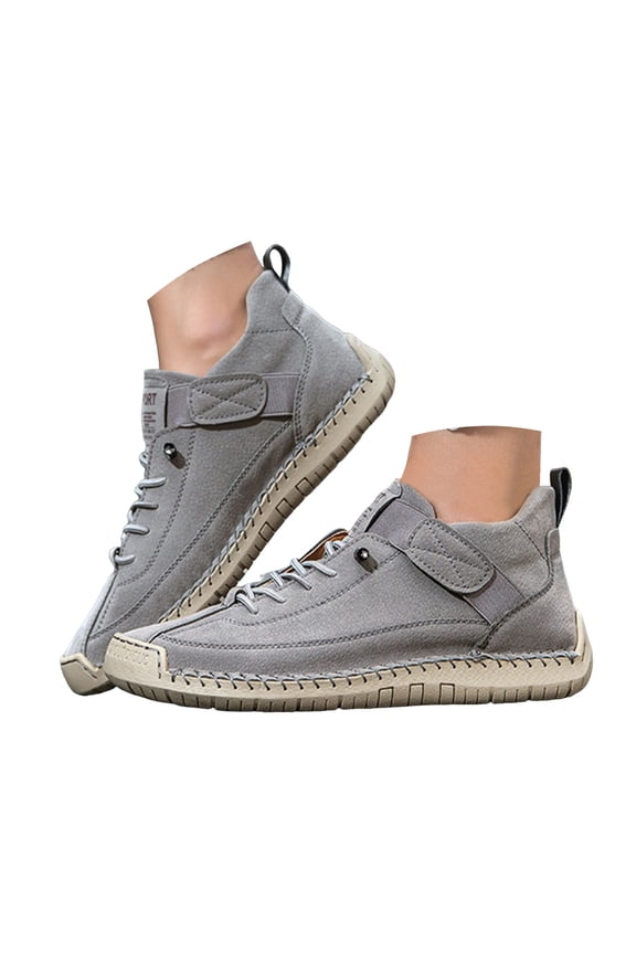 Women's Walking Shoes Lightweight Hiking Sneakers Leather Slip on Loafers Workout Running Shoes