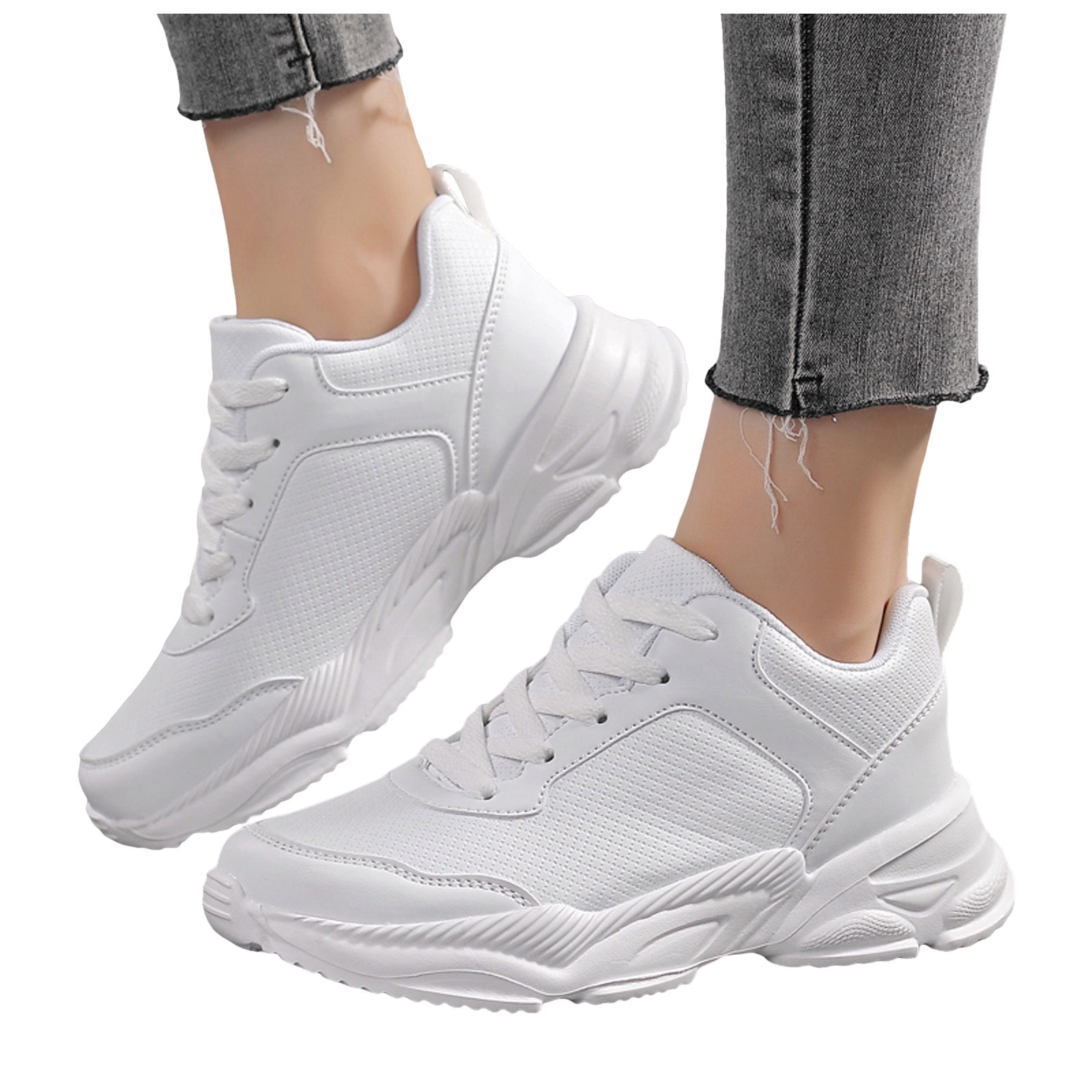 Women's Waterproof Sport Sneakers Arch Support Gym Jogging Walking Running Tennis Shoes