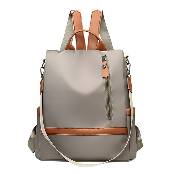 Mepaouo Womens Backpack Purse Leather Anti Theft Large Fashion Ladies Travel Shoulder Bags Schoolbag(Grey)