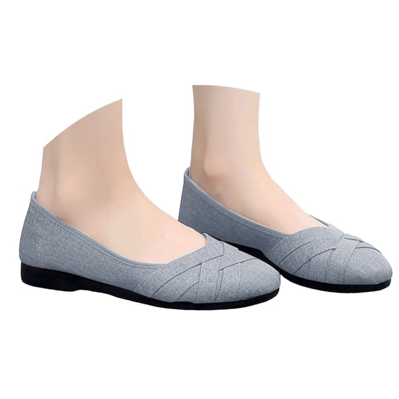 Mepaouo Womens Flats Shoes Dressy Round Toe Casual Slip on Ballet Loafers Work Driving Walking Shoe