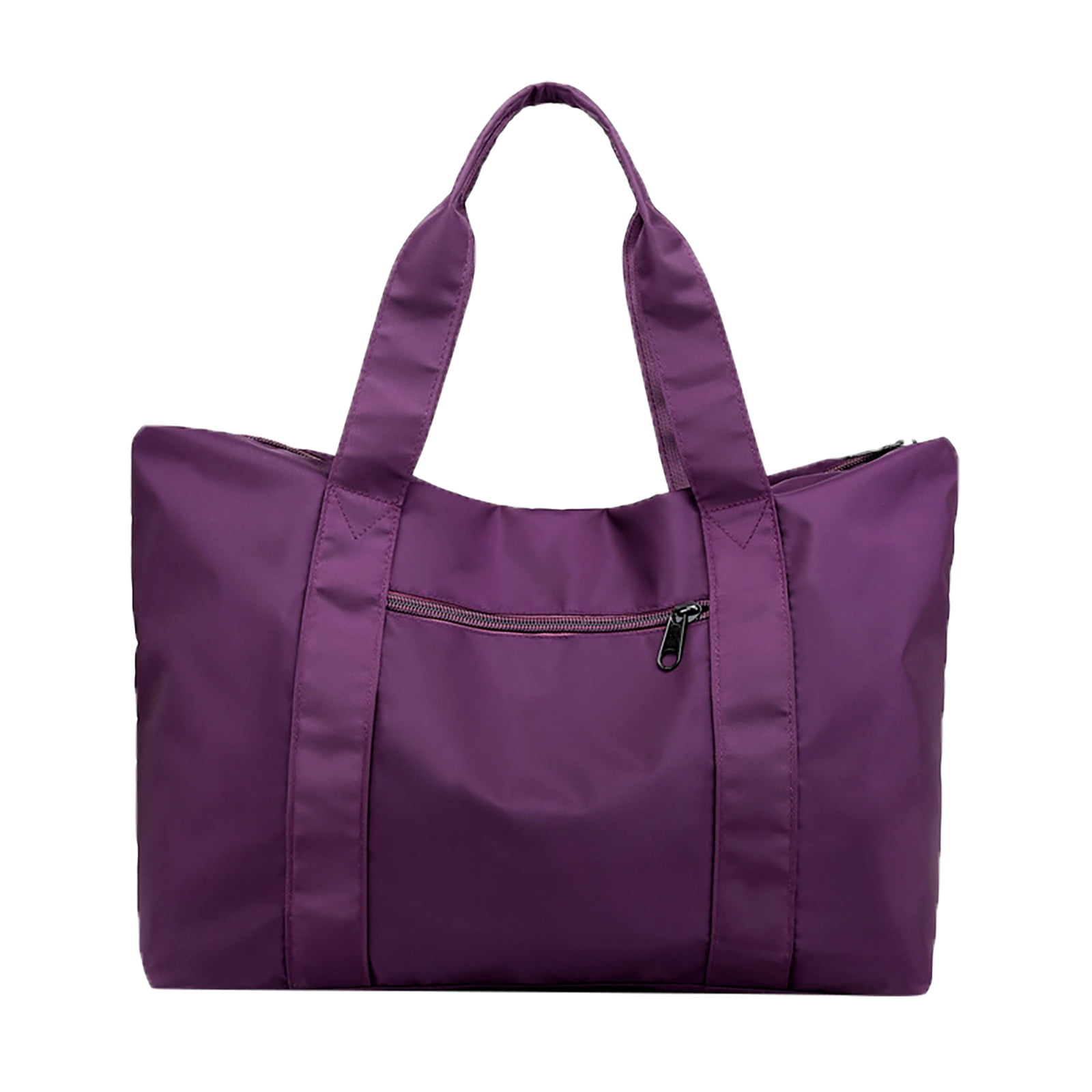 Mepaouo Womens Foldable Travel Duffel Bag Large Capacity Carry on Luggage Handbag Sports Gym Satchel(Purple)