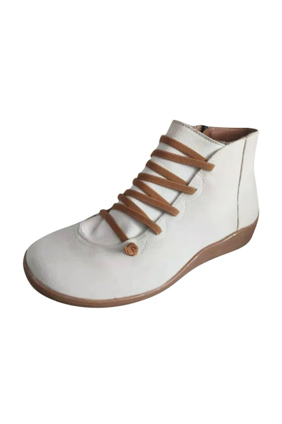 Womens Hiking Boots Leisure Work Comfy Walking Boots Quick Laces Lightweight Ankle Booties