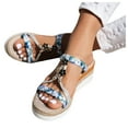 thumbnail image 1 of Mepaouo Womens Low Wedge Heels Sandals Wide Width Platform Summer Slides Non Slip Dressy Slip on Shoes, 1 of 8