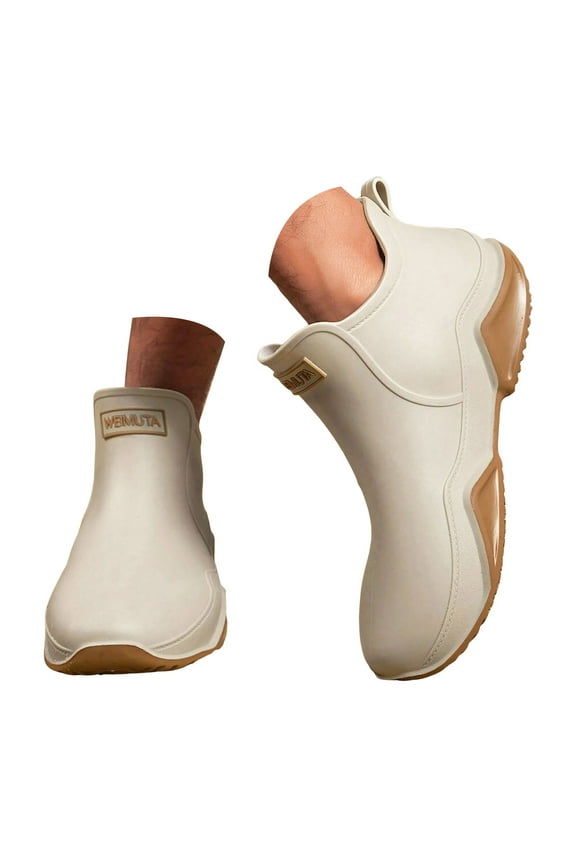 Womens Mens Rain Boots Ankle Deck Booties Waterproof Anti Slip Gardening Work Mud Shoes