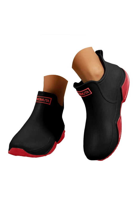 Womens Mens Rain Boots Ankle Deck Booties Waterproof Anti Slip Gardening Work Mud Shoes