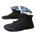 thumbnail image 1 of Mepaouo Womens Mens Snow Hiking Boots Waterproof Barefoot Shoes Suede Warm Riding Walking Booties, 1 of 1