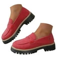 thumbnail image 1 of Mepaouo Womens Moccasin Casual Shoes Orthopedic Platform Heel Slip on Walking Shoes(Red,6.5), 1 of 7