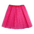 thumbnail image 1 of Mepaouo Womens Non See Through Tutus Tulle Sequins Stars Trim Ballet Dance Skirt Princess Dress up, 1 of 2