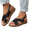 thumbnail image 1 of Mepaouo Womens Orthopedic Wedge Sandals Dressy Summer Comfort Walking Platform Flatform Slip on Shoes, 1 of 6