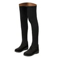 thumbnail image 1 of Mepaouo Womens Over Knee Boots Stretch Knitted Winter Thigh High Socks Platform Wedge Dress Tall Boot, 1 of 8
