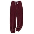 thumbnail image 1 of Mepaouo Womens Plush Warm Pajama Pants Fluffy Soft Fleece Sleep Pant Lounge Pj Bottoms(,2XL), 1 of 5
