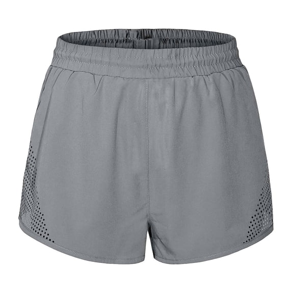 Mepaouo Womens Running Shorts Breathable High Waisted Athletic Gym Workout Short Pants Sizes S-XXL